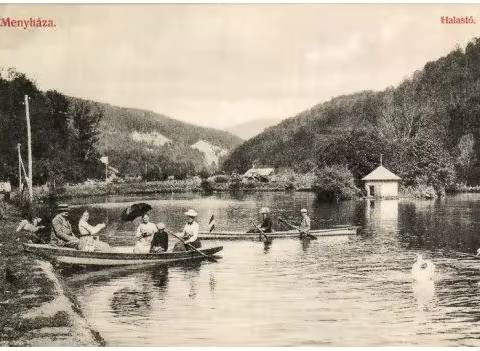 Vila Tavirózsa și lacul de pescuit, Moneasa 1904